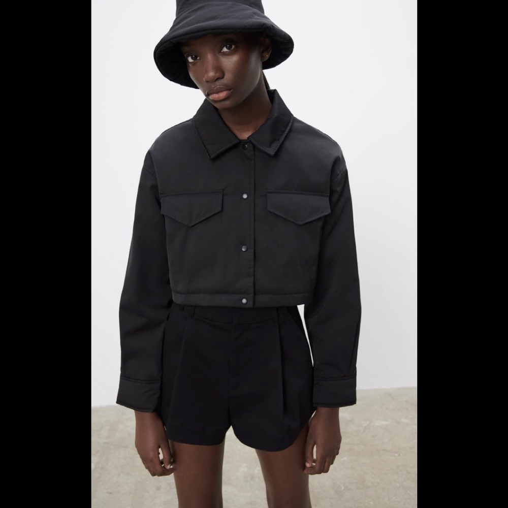 Zara pleated shorts